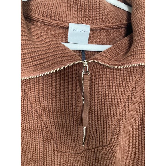 Varley Brown Cowl Neck Sweater - Picture 3 of 9